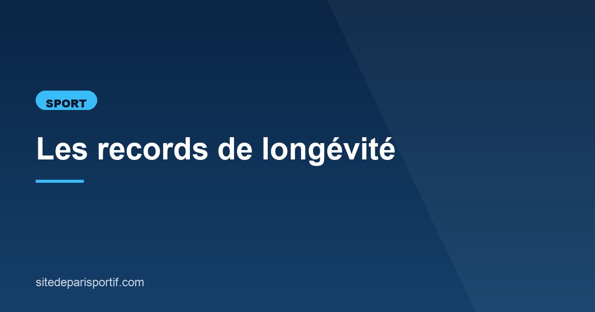 Illustration de l'article consacré aux records de longévité